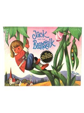 Vintage Jack and the Beanstalk Pop-Up Children's Book Czech Kubasta 1977